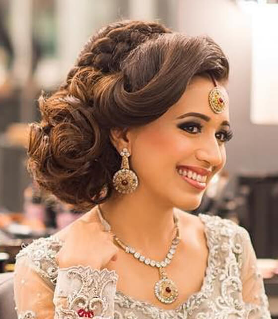 hairstyle for girls in wedding