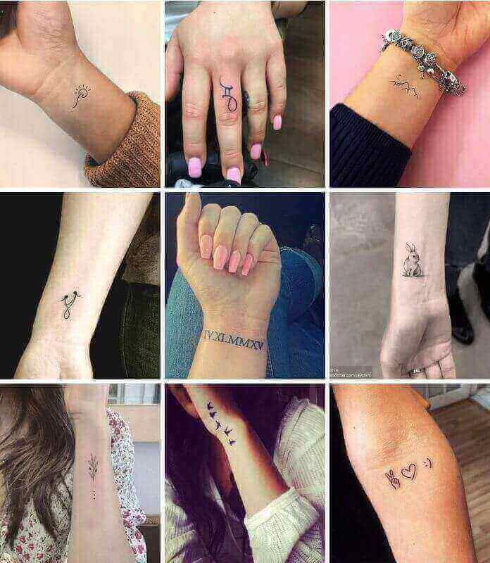 Small Tattoo For Girls: Wrist & Finger Tattoos